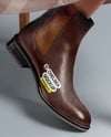 Chelsea Boots on Woman's Legs with Skirt Mockup
