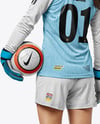 Female Soccer Goalkeeper Wearing Long Sleeve Jersey Mockup