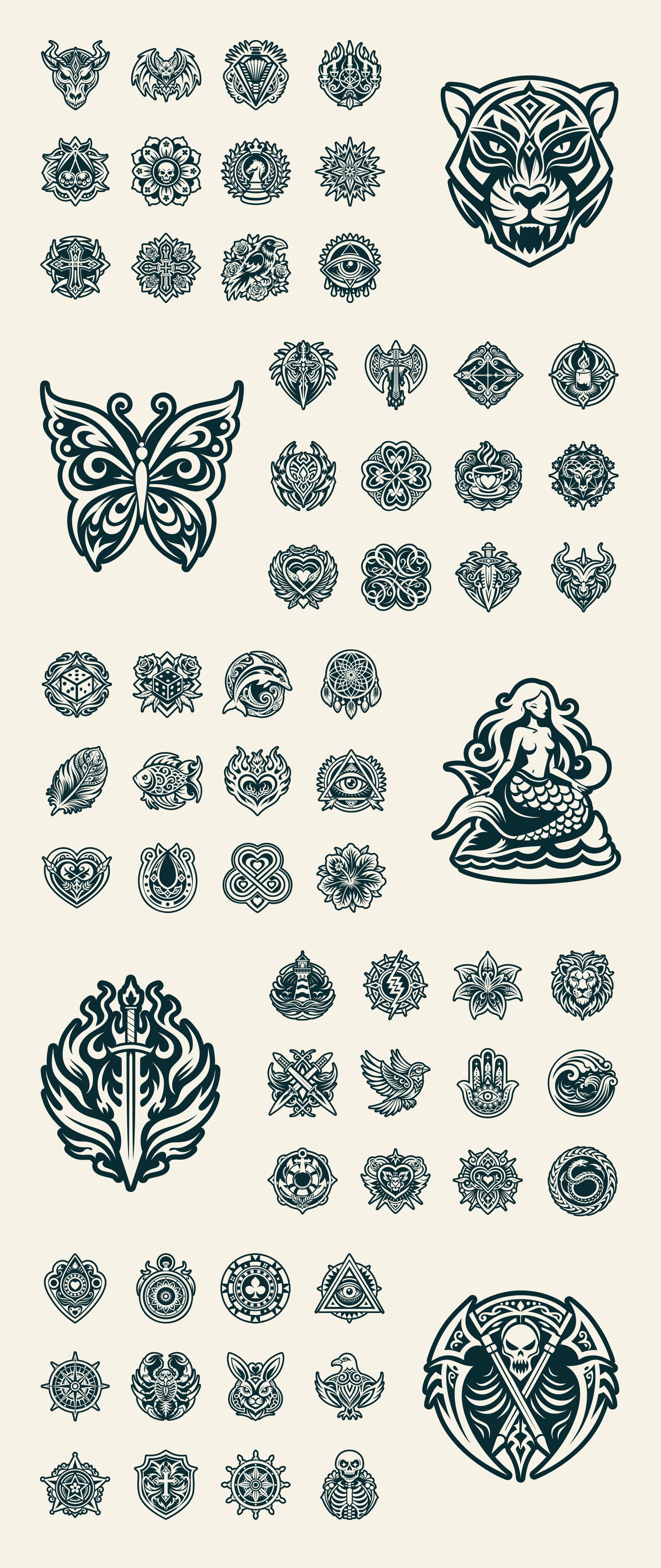 Old School Tattoo Symbols