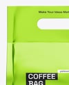 Metallic Coffee Bag Mockup – Front View