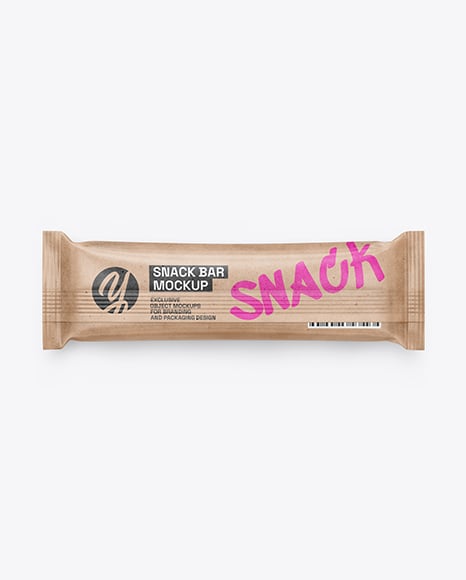 Kraft Snack Package Mockup - Cookie packaging mockup