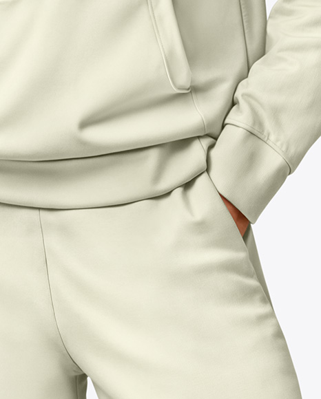 A Woman in a Hoodie Mockup