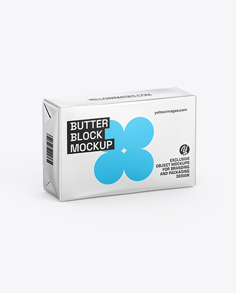 Metallic Butter Block Mockup