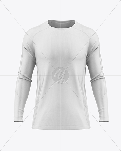 Training Long Sleeve Jersey Mockup - Front View