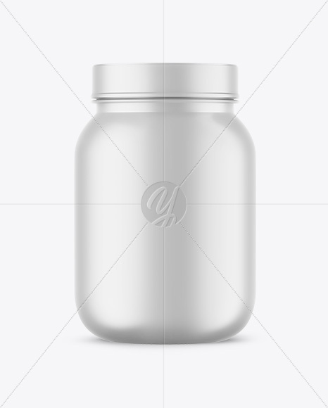 Matte Protein Jar Mockup