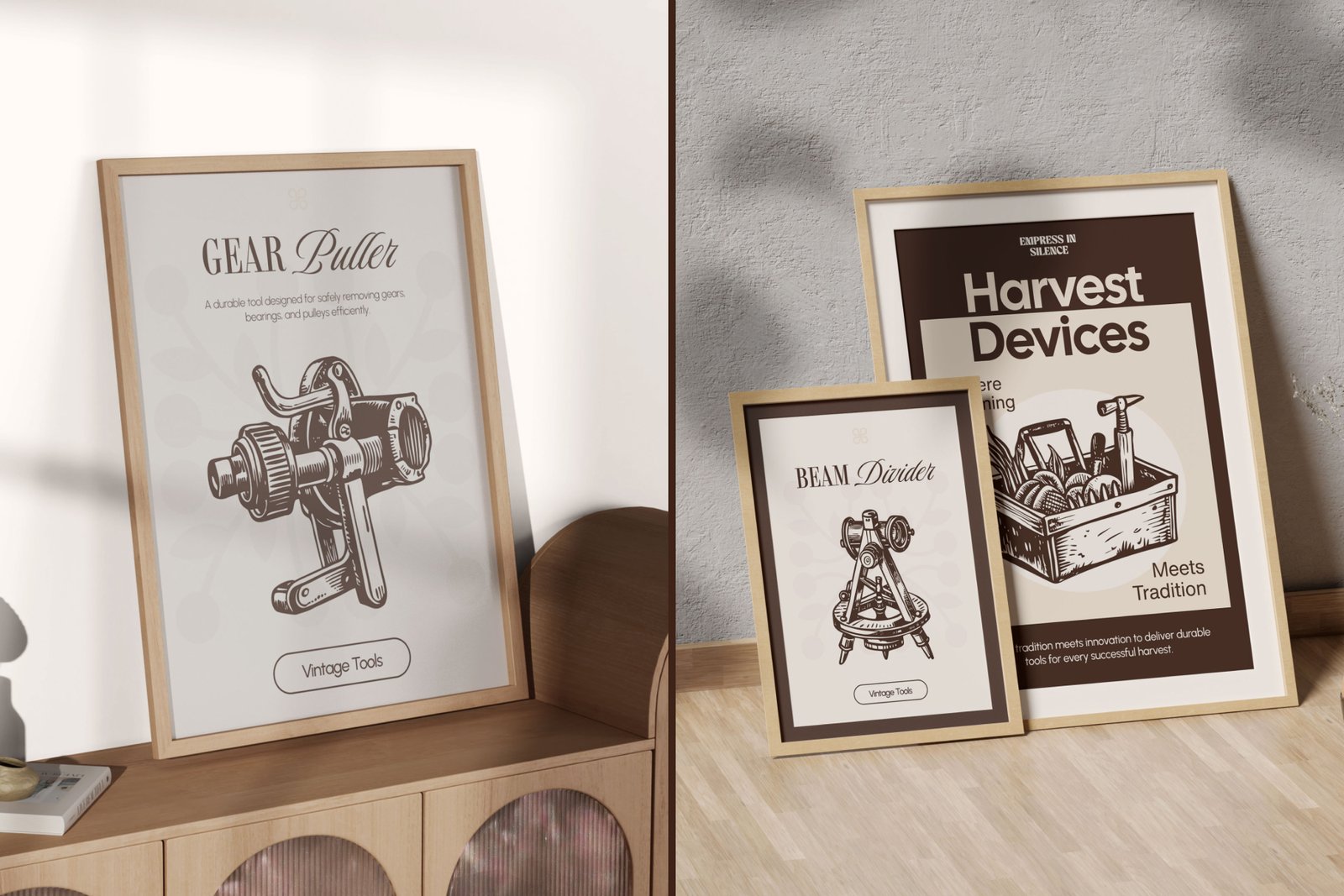 Vintage Tools Illustration Set