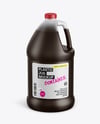 1 Gallon Plastic Jug with Liquid Mockup