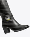 Pair of High-Knee Boots on Women's Legs Mockup