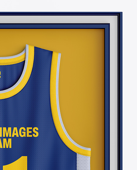 Basketball Jersey in Frame Mockup