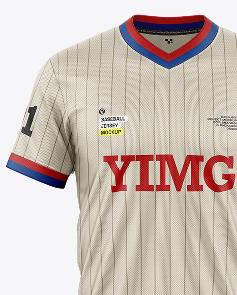 Baseball Jersey Mockup - Front View