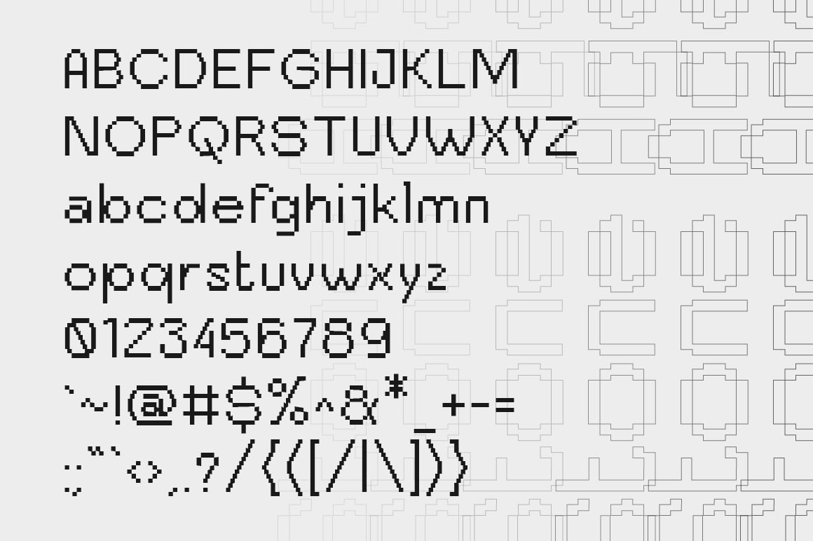 Bitend Geometric Edgy Y2K Pixel Font