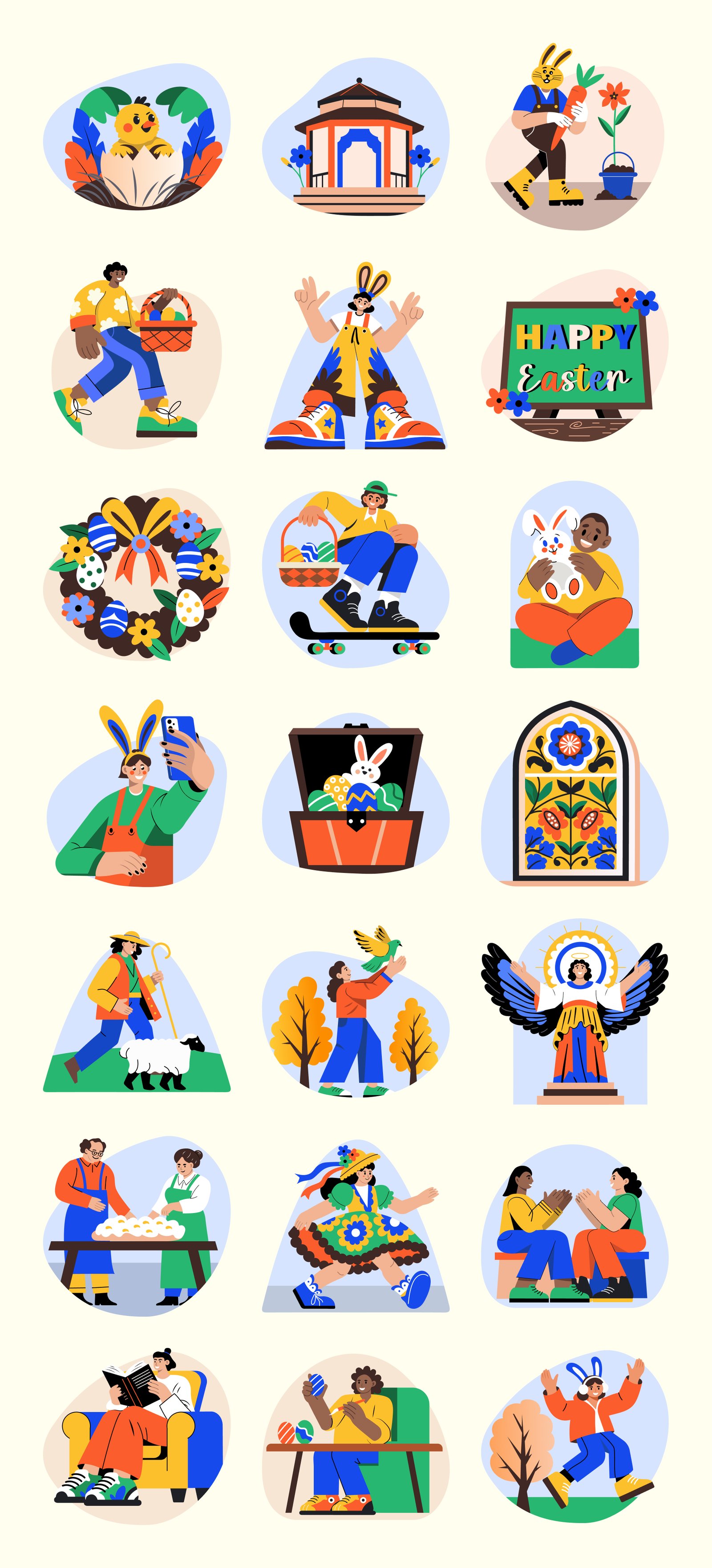 Easter Vector Illustration Art