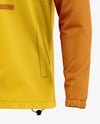 Men's Anorak Windbreaker Jacket Mockup - Half Side View