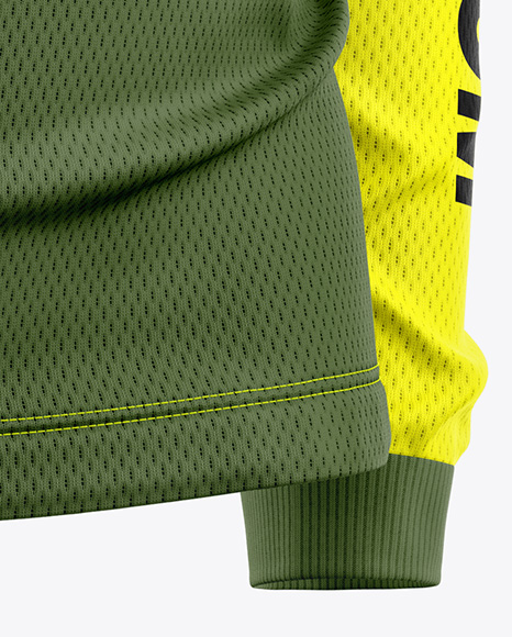 Mesh Jersey Mockup - Half Side View