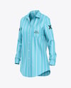 Women's Long Sleeve Shirt Mockup - Half Side View