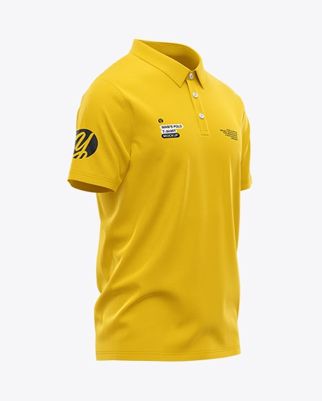 Men's Casual Polo Shirt Mockup