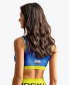 Woman Wearing a Crop Top and Leggings Mockup