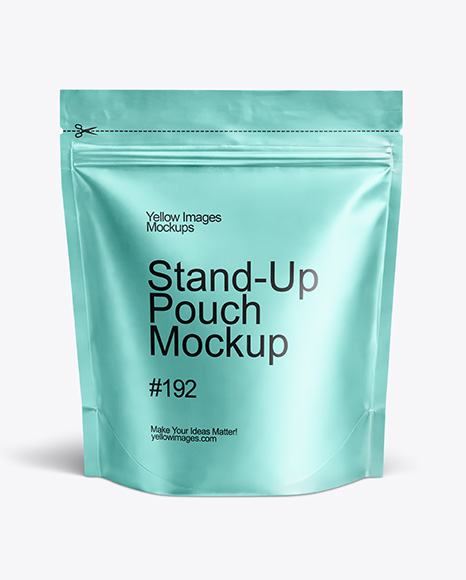 Metallic Stand-up Pouch Mockup