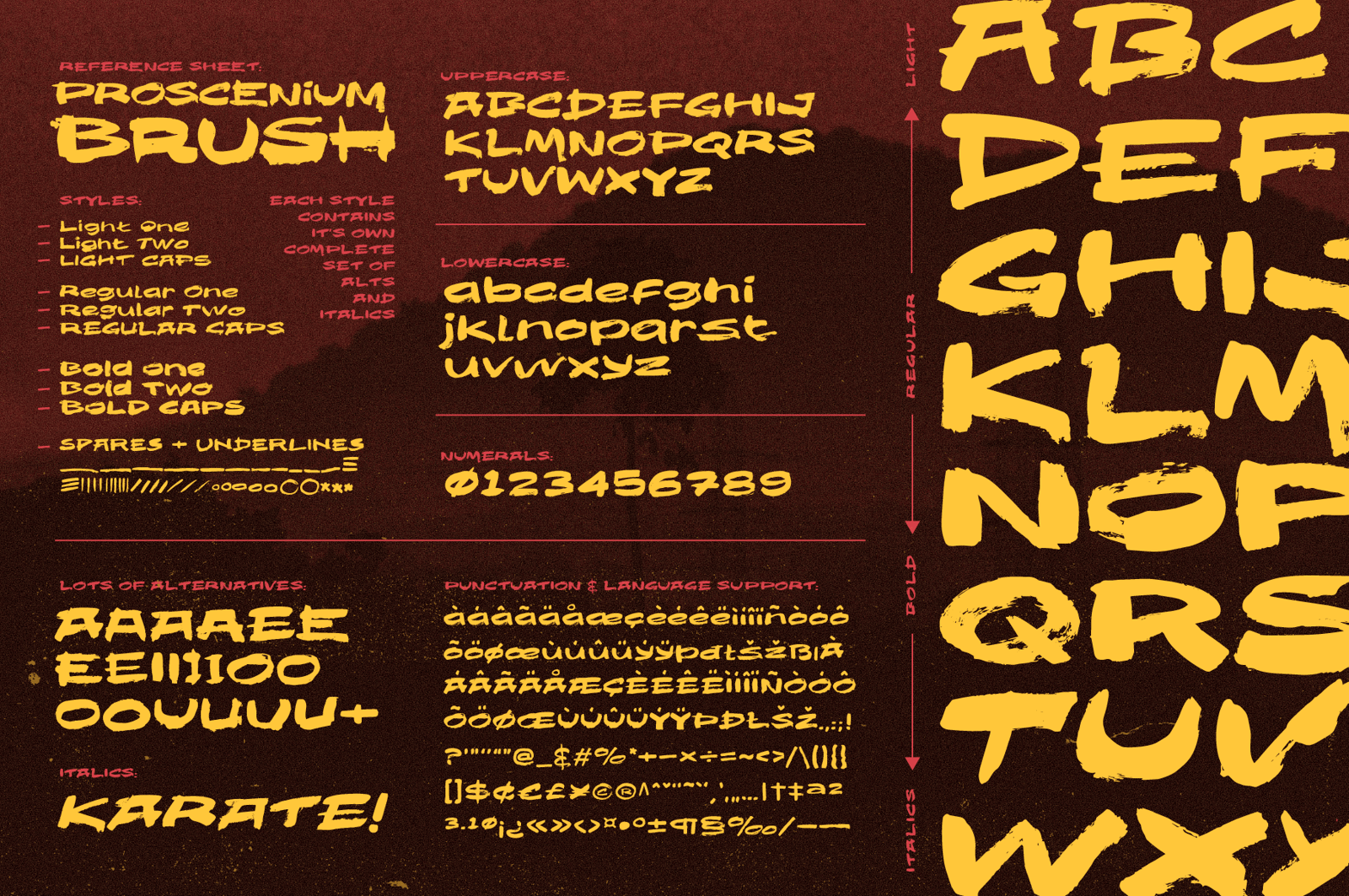 Proscenium Brush - Zen and the Art of Brush Fonts