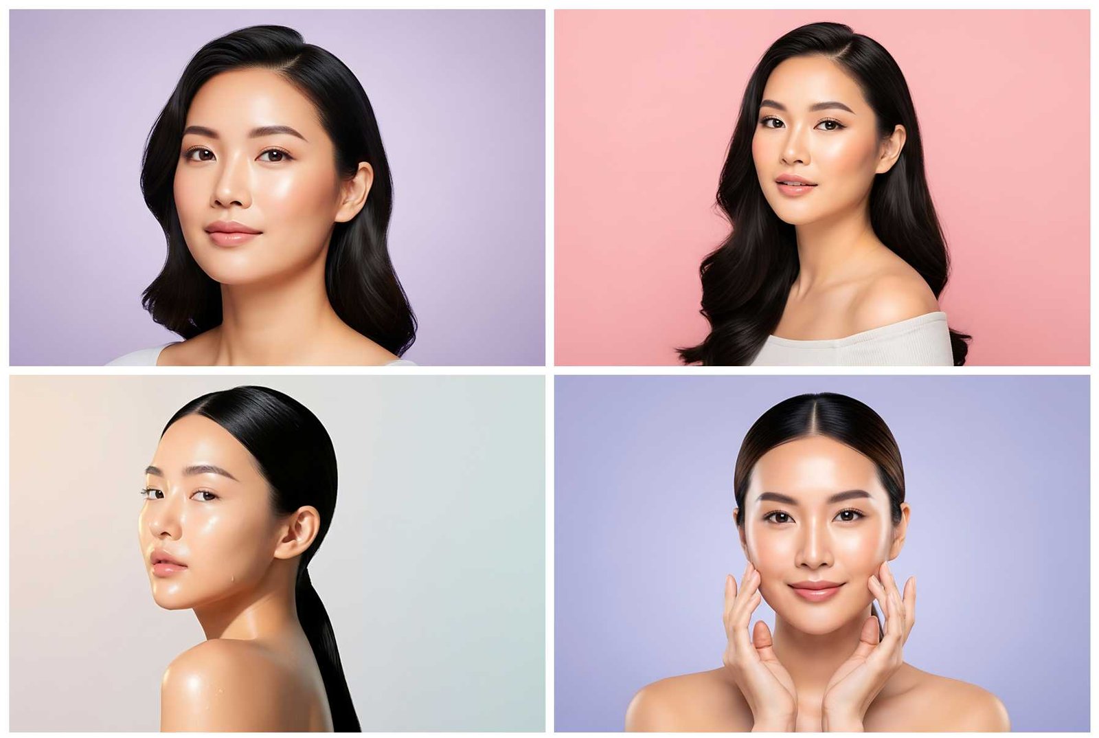 54 Asian Beauty Face Stock Photos – Natural Portrait &amp; Skincare Collection