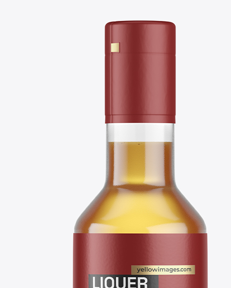 Liquer Glass Bottle Mockup