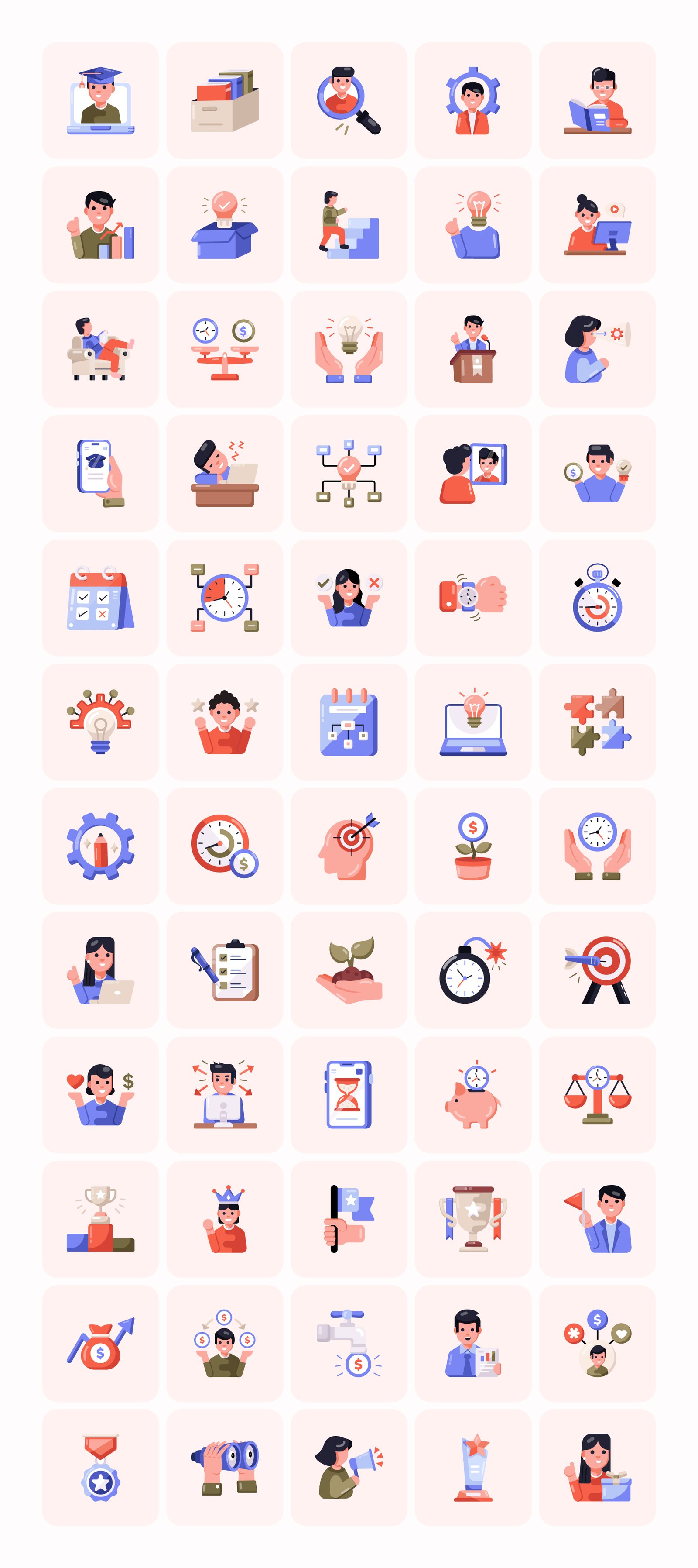 Flat Business Icons Bundle