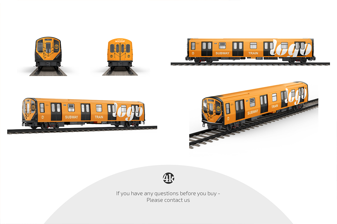 Subway Train Mockup Set