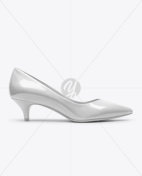 Kitten Heel Pump Mockup