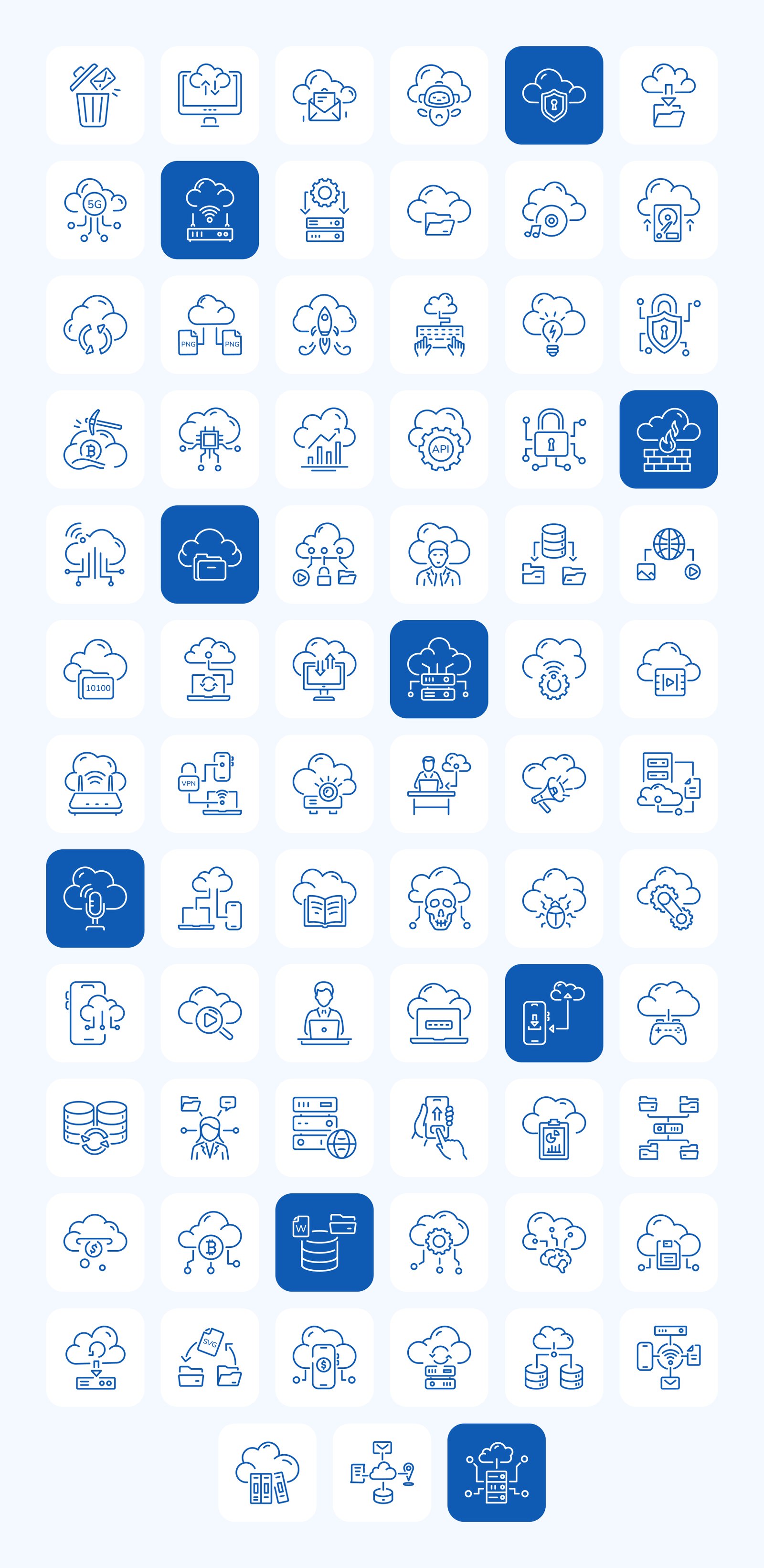 Cloud technology icon
