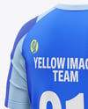 Training Short Sleeve Kit Mockup - Back Half Side View