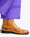 Chelsea Boots on Woman's Legs with Pants Mockup