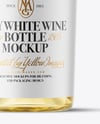 Clear Glass White Wine Bottle Mockup