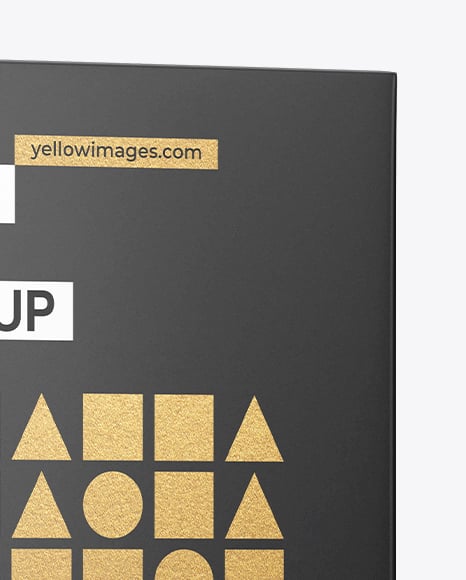 Paper Box Mockup – Half Side View