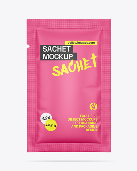 Matte Sachet Mockup