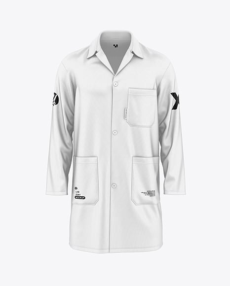 Lab Coat Mockup - Front View