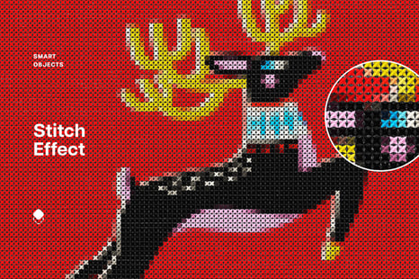 Embroidery Stitch Effect - Stitch effect in photoshop
