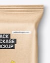 Kraft Paper Snack Package Mockup