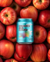8.5oz Drink Can on a Stack of Red Apples Mockup