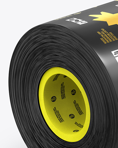 Glossy Film Roll Mockup