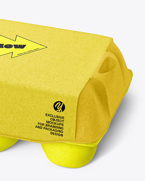Egg Carton Packaging Mockup