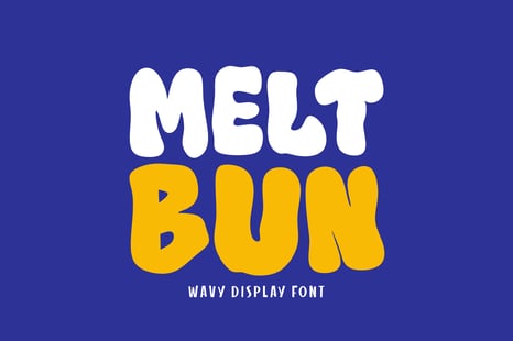 Meltbun Font - Bold font