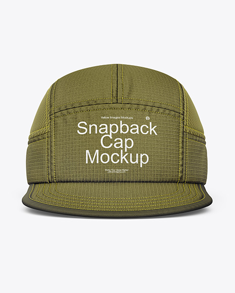 Ripstop Snapback Cap Mockup - Sun hat mockup
