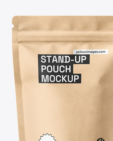Kraft Stand Up Pouch Mockup