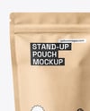 Kraft Stand Up Pouch Mockup