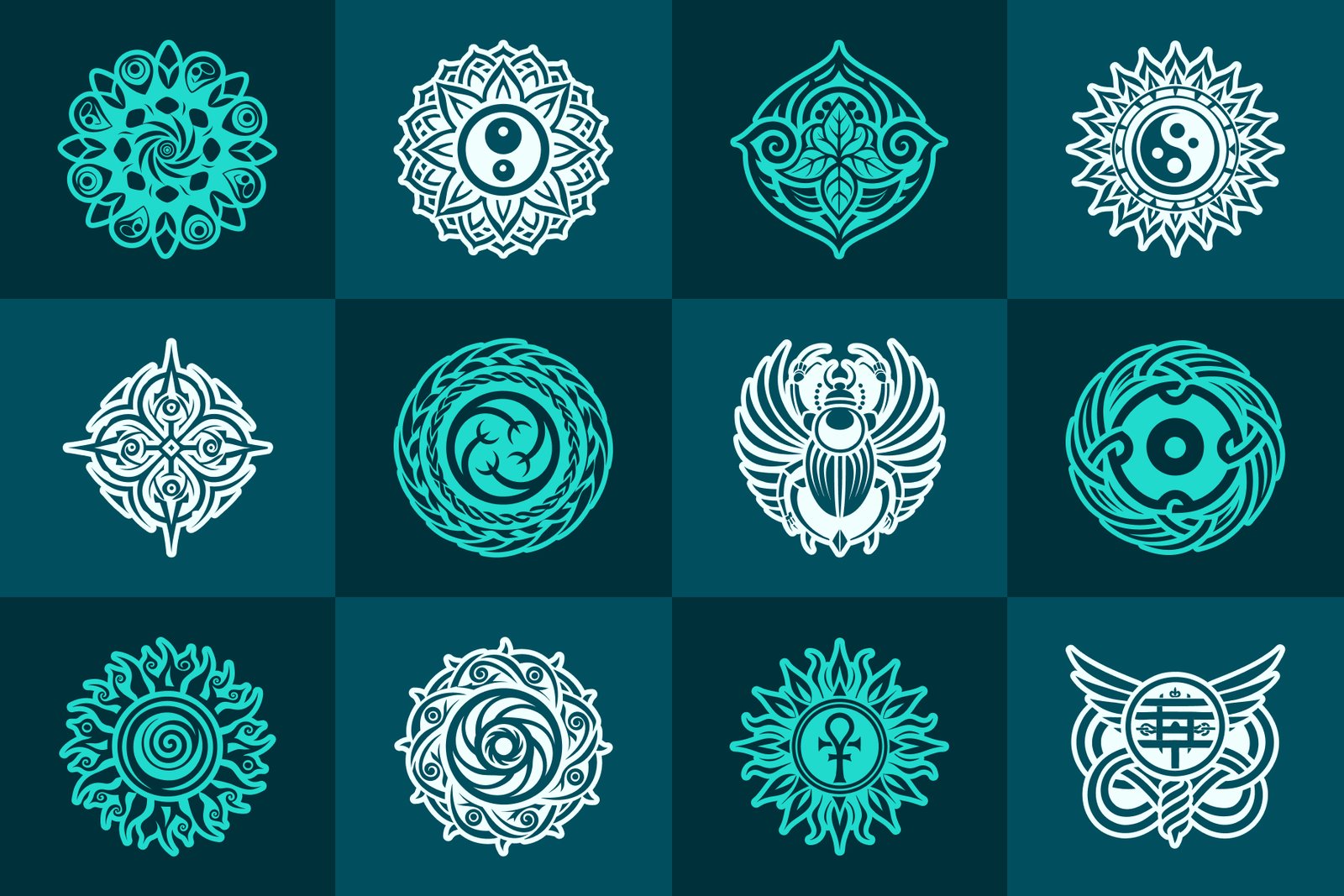 Gratitude Symbol Art Set