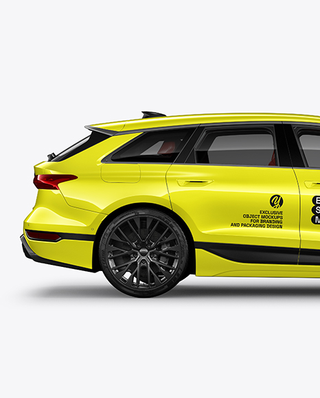 Electric Sportback Car Mockup - Side View