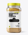 Plastic Jar Filled Asafoetida Spice Mockup