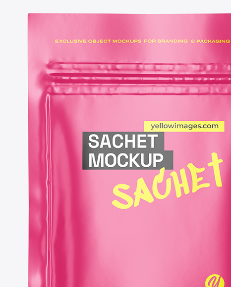 Matte Sachet Mockup