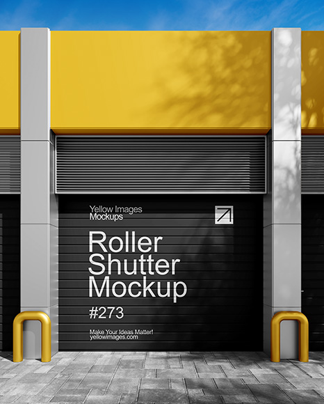 Roller Shutter Mockup - Banners