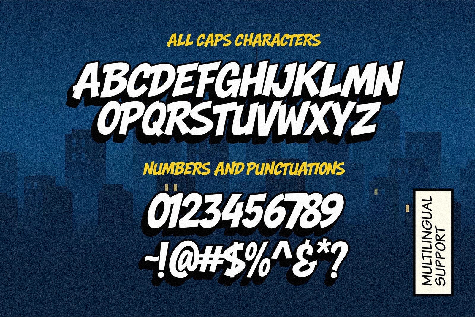 Hero Bump - Comic Display Font